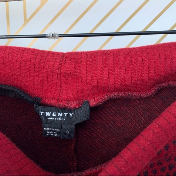 Twenty Montreal knit jogger alligator crocodile print drawstring waist cotton S - Picture 5 of 9